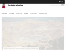Tablet Screenshot of lundskonsthall.se